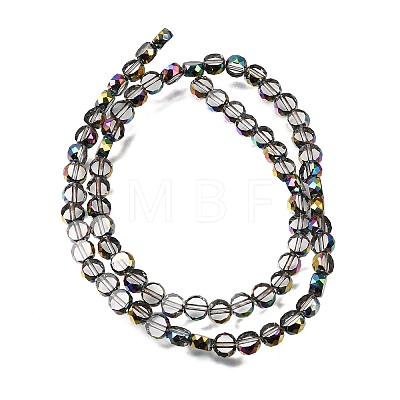 Electroplated Transparent Glass Beads Strands GL-CBA98F0-06B-03-1