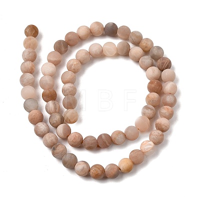 Natural Sunstone Beads Strands G-J372-05-6mm-A-1