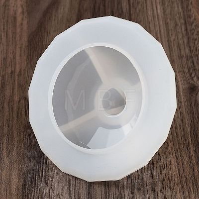 Faceted Round DIY Candle Cup Silicone Molds DIY-Q037-07B-1