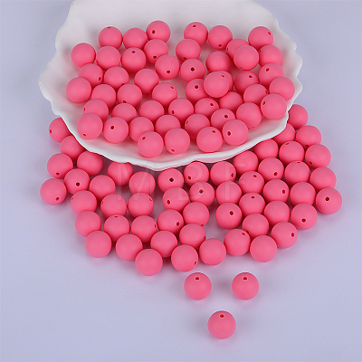 Round Silicone Focal Beads SI-JX0046A-07-1