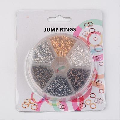 1 Box Open Jump Rings Brass Jump Rings KK-JP0007-8mm-1