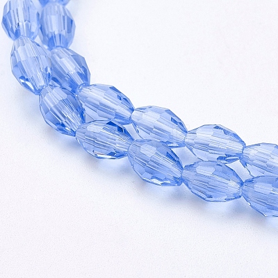 Glass Beads Strands X-GC891Y-6-1