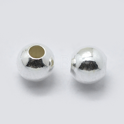 Sterling Silver Spacer Beads X-STER-K171-44S-4mm-1