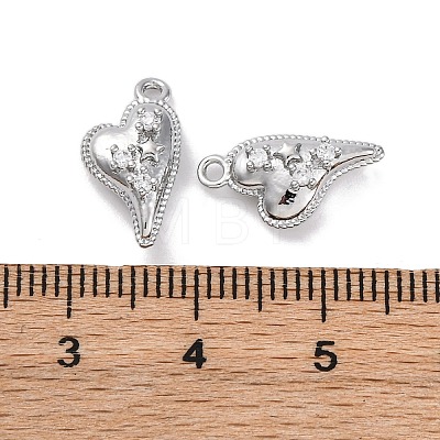 Brass Micro Pave Cubic Zirconia Pendants KK-D288-01P-1