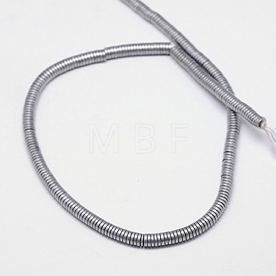 Electroplate Non-magnetic Synthetic Hematite Beads Strands G-J164B-3mm-04-1