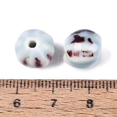 Vintage Porcelain Corrugated Beads PORC-N013-11J-1