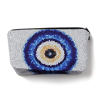 Evil Eye Theme Polyester Cosmetic Pouches ABAG-D009-01D-1
