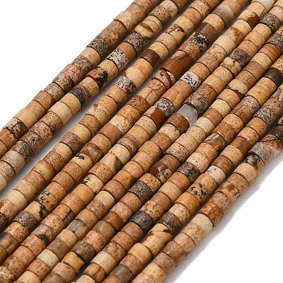 Natural Picture Jasper Beads Strands G-P608-A12-01-1