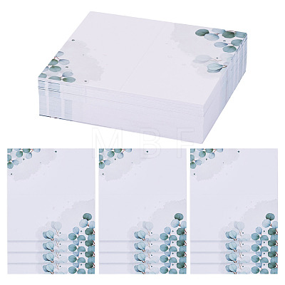 80Pcs Rectangle Paper Table Place Cards AJEW-TA0003-64A-1