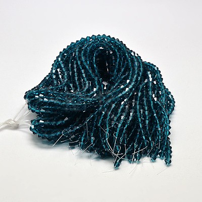 Imitate Austrian Crystal Bicone Glass Beads Strands LS-GLAA-F029-4x4mm-01-1