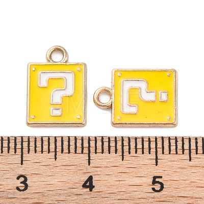 Alloy Enamel Charms ENAM-Q001-08G-01-1