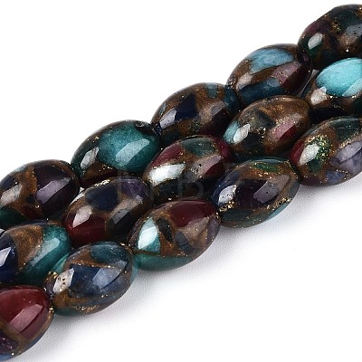 Dyed Synthetic Gemstone Beads Strands G-T144-38C-1