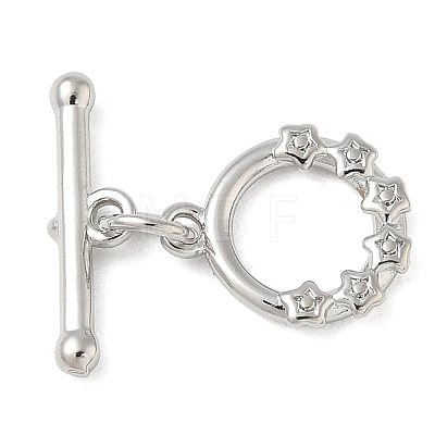 Brass Toggle Clasps KK-CBAFC6C-07B-P-1