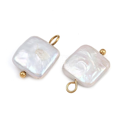 Natural Freshwater Pearl Keshi Pearl Pendants STAS-D378-04G-1