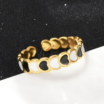 304 Stainless Steel Adjustable Cuff Rings RJEW-Q015-01G-E-1