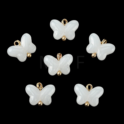 Alloy Glass Pendants GLAA-P080-01G-03-1