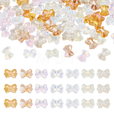 70Pcs 7 Colors Electroplate Glass Beads FIND-TA0010-09-1