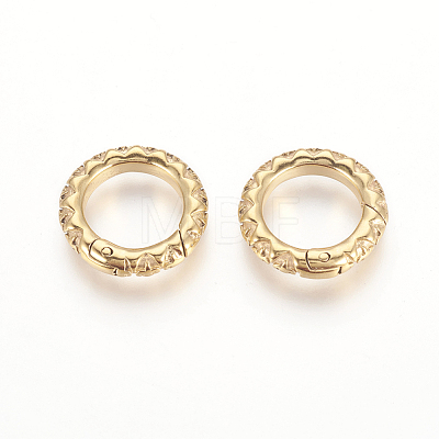 304 Stainless Steel Spring Gate Rings STAS-O114-089B-G-1