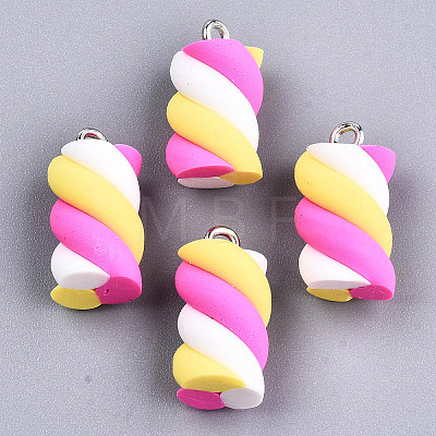 Handmade Polymer Clay Charms X-CLAY-T016-83E-1