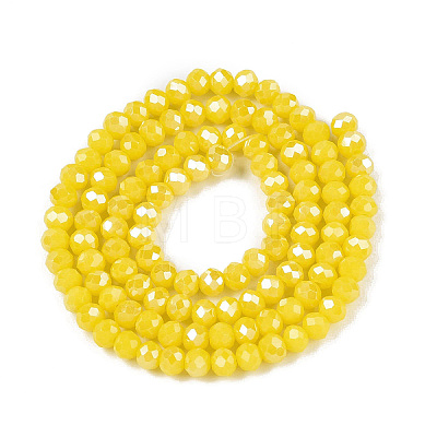 Electroplate Glass Beads Strands EGLA-A044-P3mm-B04-1