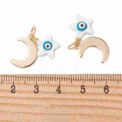 Stainless Steel & Natural Shell Pendants PALLOY-JF05891-1