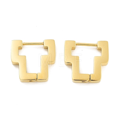 Ion Plating(IP) 304 Stainless Steel Huggie Hoop Earrings for Women EJEW-C096-17G-1