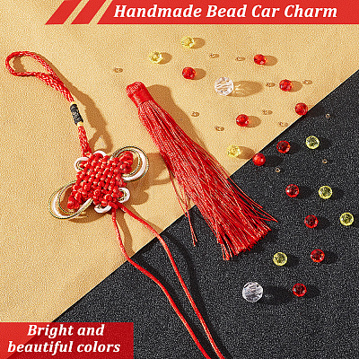 1 Bag DIY Handmade Beaded Weaving Gourd Pendant Decoration Kit DIY-AR0002-57-1