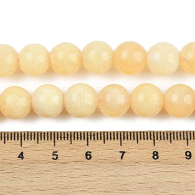 Natural Yellow Calcite Beads Strands G-C251-A01-10mm-1