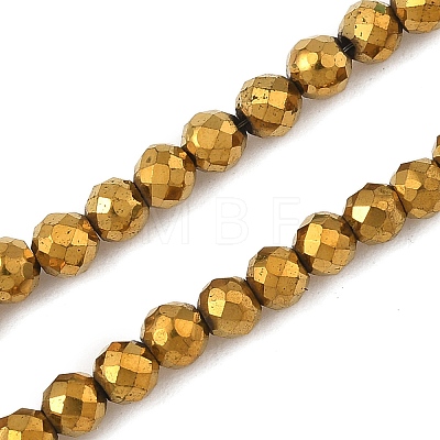 Electroplate Synthetic Magnetic Hematite Beads Strands G-A263-B01-02-1