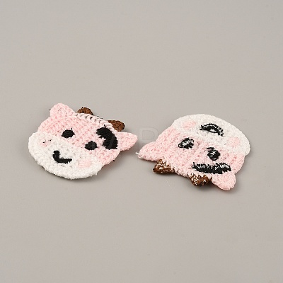 Animal Polyester Knitted Appliques DIY-WH0399-42L-1