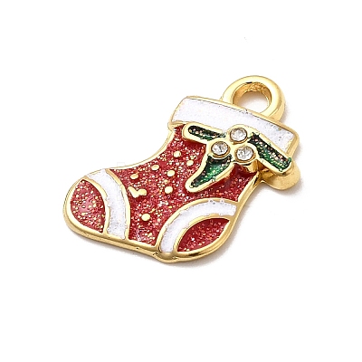 304 Stainless Steel Rhinestone Pendants STAS-P427-04B-G-1