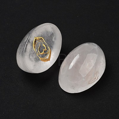 Natural Quartz Crystal Oval Display Decorations G-F774-01C-1