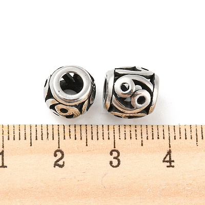 316 Surgical Stainless Steel  Beads STAS-Q304-12AS-1