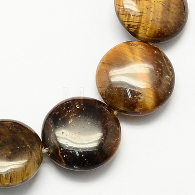 Natural Tiger Eye Stone Bead Strands X-G-S110-15-1