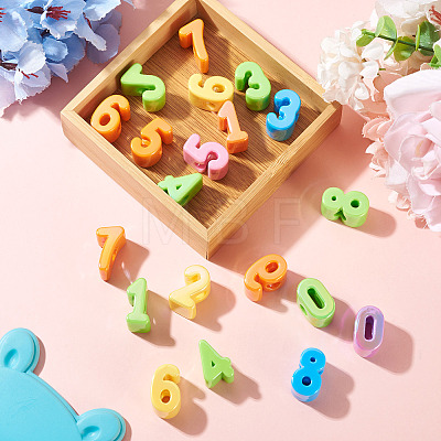 20Pcs 10 Styles UV Plating Opaque Acrylic Beads SACR-TA0001-76-1