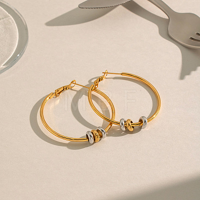 304 Stainless Steel Big Hoop Earrings for Women MA0702-1-1