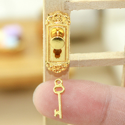 Miniature Alloy Door Lock & Key MIMO-PW0001-044C-G-1