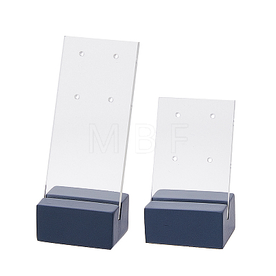 2 Sets 2 Styles 4-Hole Acrylic Earring Display Stands EDIS-FH0001-02-1