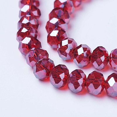 Electroplate Glass Beads Strands EGLA-A034-T10mm-A06-1