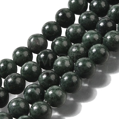 Natural Black Jade Beads Strands X-G-H067-A03-8MM-1