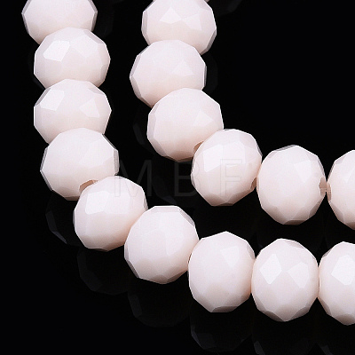 Opaque Solid Color Glass Beads Strands EGLA-A034-P6mm-D33-1