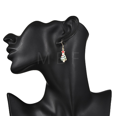 Alloy Enamel Dangle Earrings EJEW-JE06610-1