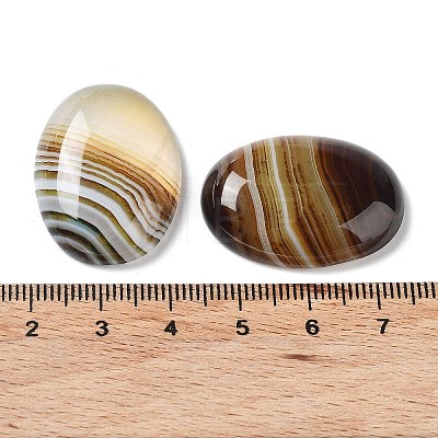 Natural Striped Agate/Banded Agate Cabochons G-H296-01E-1