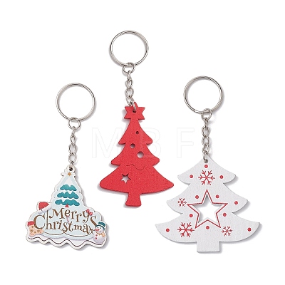 Christmas Wood Kechain KEYC-JKC00878-1