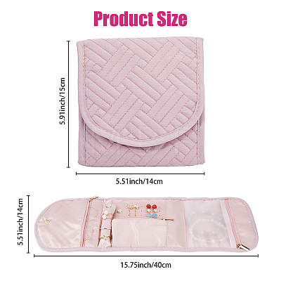 Polyester Jewelry Storage Zipper Bags for Rings ABAG-WH0046-10A-1