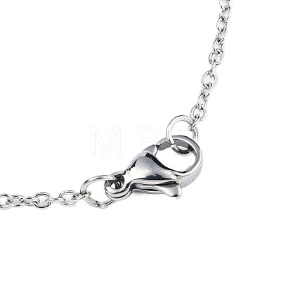 Non-Tarnish 201 Stainless Steel Pendant Necklaces NJEW-T009-JN130-40-1-1