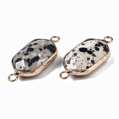 Natural Dalmatian Jasper Links Connectors G-S359-276B-1