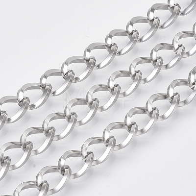 304 Stainless Steel Curb Chains STAS-R100-32-1
