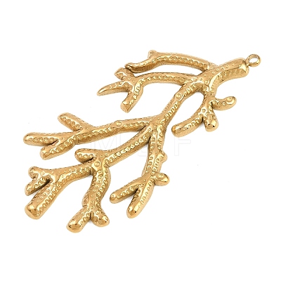 Hollow 304 Stainless Steel Pendants STAS-Z194-03G-03-1