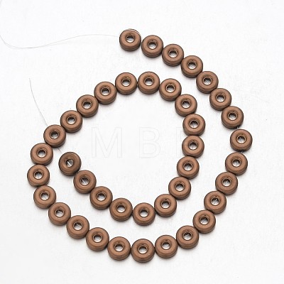 Electroplate Non-magnetic Synthetic Hematite Beads Strands G-F300-03A-F08-1